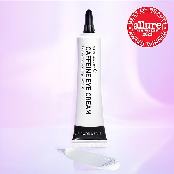 The INKEY List Caffeine Eye Cream, Reduce Eye Puffiness and Dark Circle, Blur Fine Lines, 0.5 fl oz