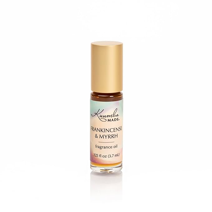 Kuumba Made Frankincense & Myrrh Fragrance Oil Roll-On 0.125 fl oz (3.7ml) | Rollerball Perfume | Alcohol Free