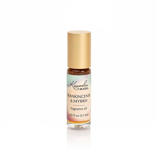 Kuumba Made Frankincense & Myrrh Fragrance Oil Roll-On 0.125 fl oz (3.7ml) | Rollerball Perfume | Alcohol Free