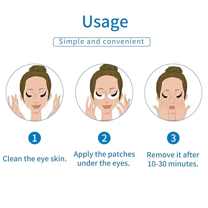 tigerty Under Eye Patchs Eye Mask for eye fatigue Dark Circles and Puffiness Wrinkle Eye Bags lighten crow's feet 5 Pairs