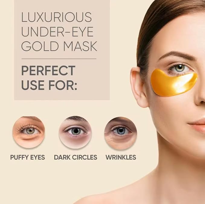 Under Eye Patches (20 Pairs) - Eye Patches For Puffy Eyes And Dark Circles - Under Eye Mask For Beauty & Personal Care - Under Eye Mask Amino Acid & Collagen For Dark Circles And Puffiness