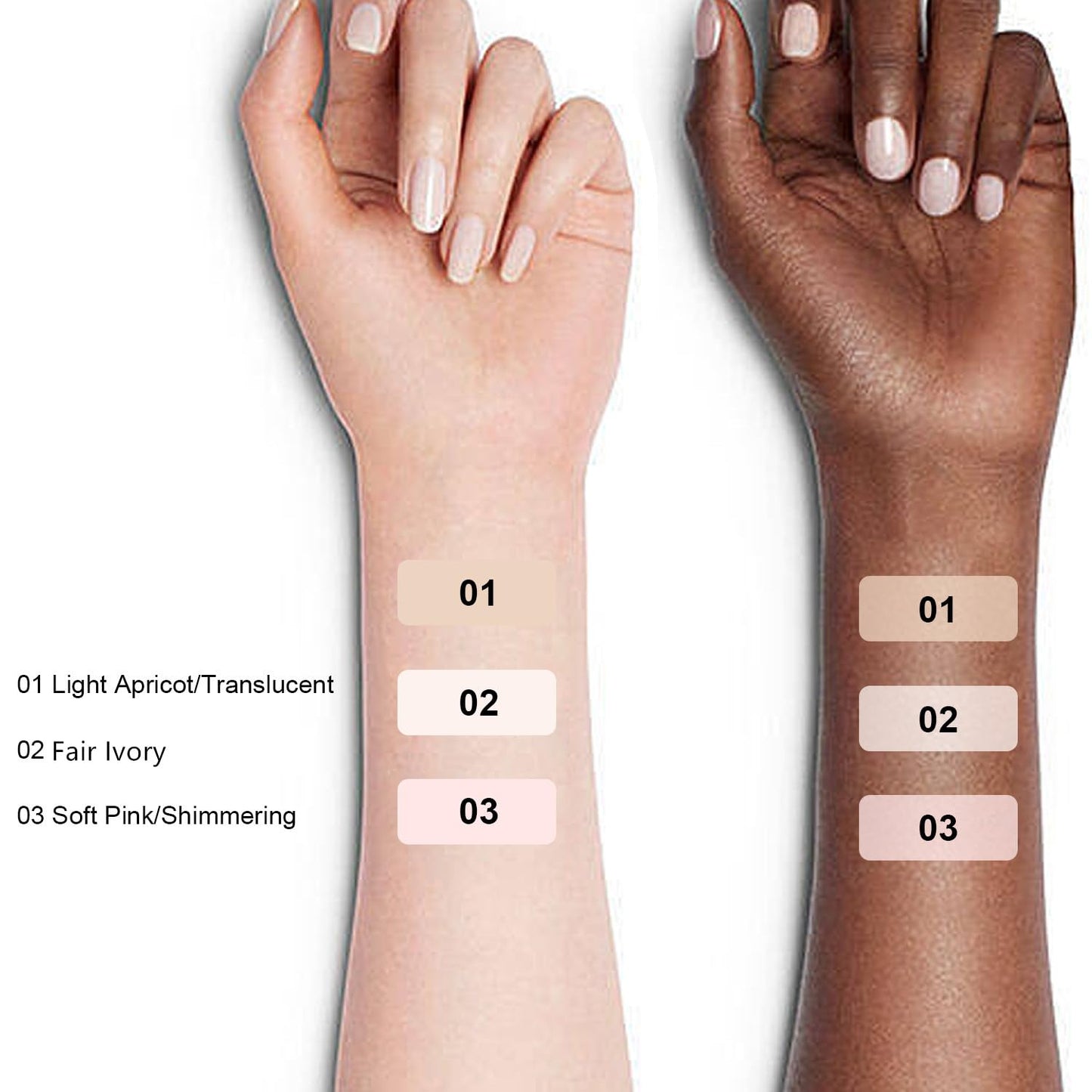 Setting Powder Lightweight Loose Powder Finishing Powder Long-Lasting Face Powder Waterproof with Soft Mushroom Powder Puff & Mirror, Matte Finish (Fair Ivory)-2 Boxes