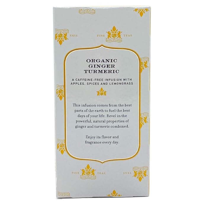 Harney & Sons Organic Tea Bags Ginger Turmeric, 20 Count