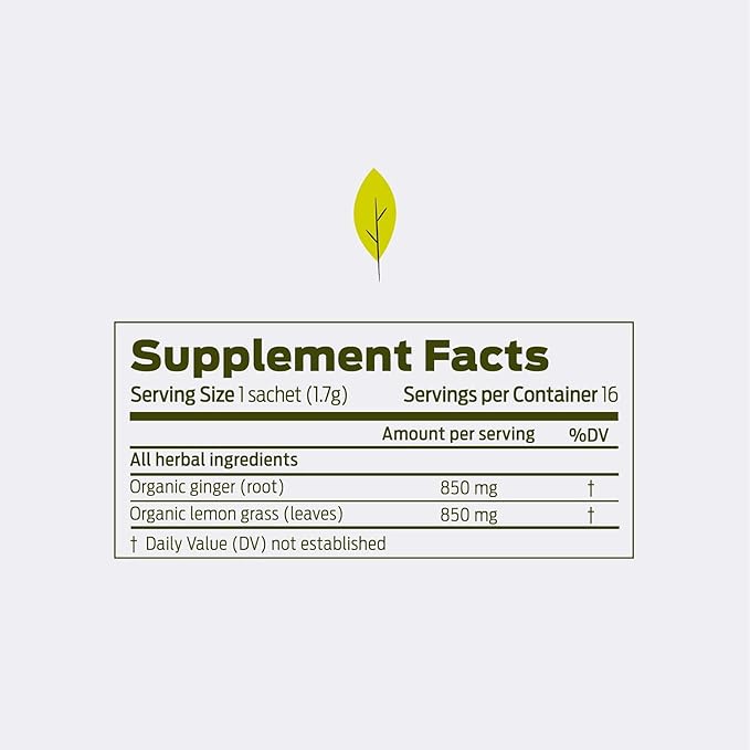 HELPS TEAS | Helps Ginger Lemon Tea | Organic herbal blend of Ginger and Lemongrass that promote a healthy digestion Naturally Caffeine-free| 16 Tea Bags - Pack of 3 |