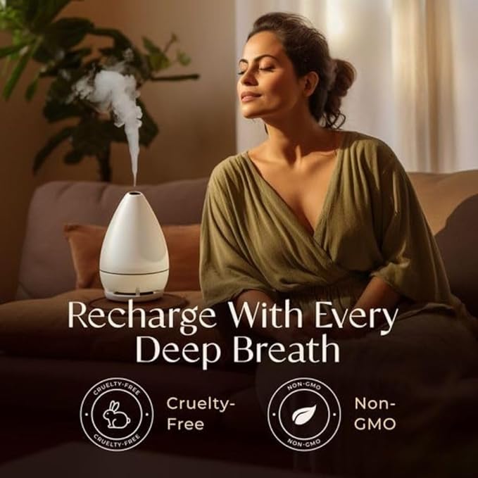 Gya Labs Active Energy Essential Oil Blend for Diffuser - 100% Pure Natural Energy Aromatherapy Oils - Rejuvenating & Refreshing (0.34 Fl Oz)