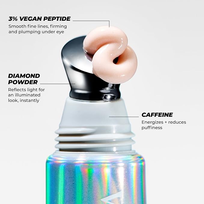 Vitamasques Brighten & De-puff Illuminating Eye Cream, Dark Circle Under Eyes Treatment, Under Eye Corrector, Get Rid of Bags Under Eyes Instantly, Dermatologist Tested - Made in Korea