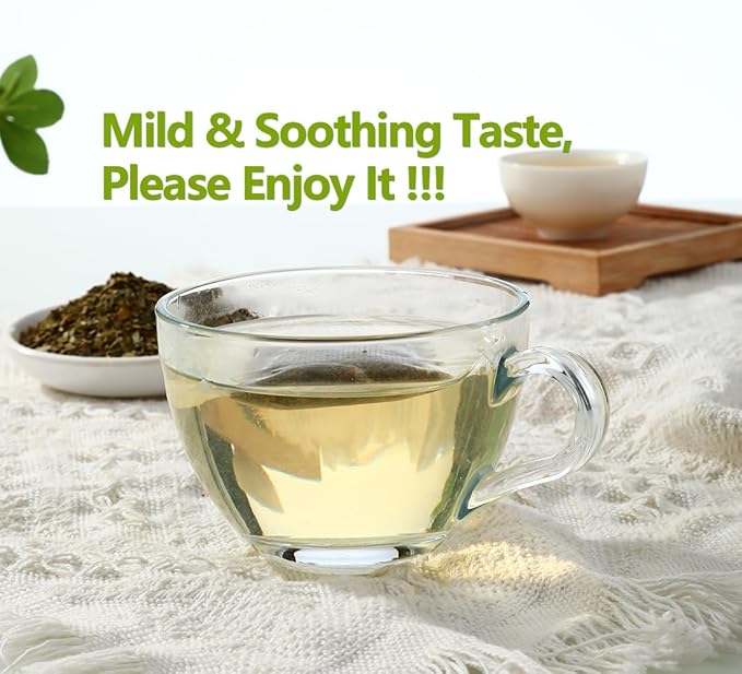 Premium 40 Ginkgo Biloba Tea Bags, Made with 100% Natural Ginkgo Biloba Leaves, No Additives & Caffeine Free.