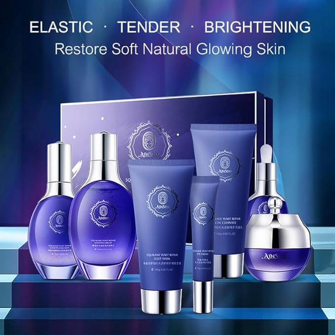 Anti-Aging 7 Piece Skincare Set Anti-Wrinkle Skin Care Kit for Women