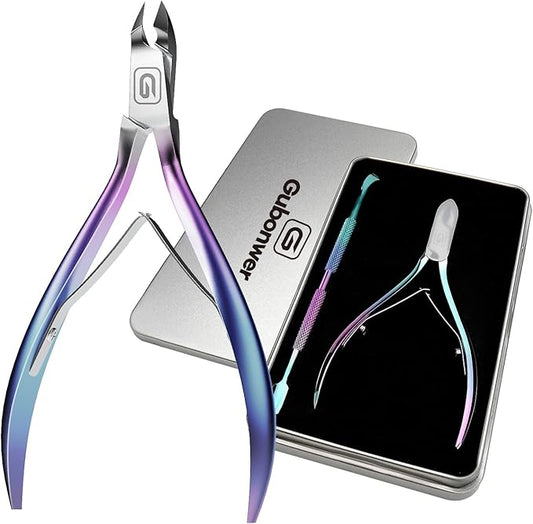 Cuticle Trimmer 3/4 Jaw Extremely Sharp Cuticle Nippers Scissors Stainless Steel Clippers Cutter Remover Pedicure Manicure Nail Tool, cuticle pusher, nail cuticle trimmer professional cuticle cutter