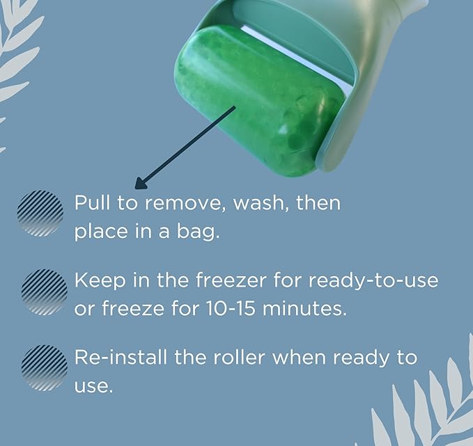 Ancloy Ice Roller for Face, Eyes, and Body, Reduce Puffiness, Pain Relief, Massage Roller for Muscle Tension, Facial and Body Skin Care Tool., for Women, Men, Kids, Gift (Pink)