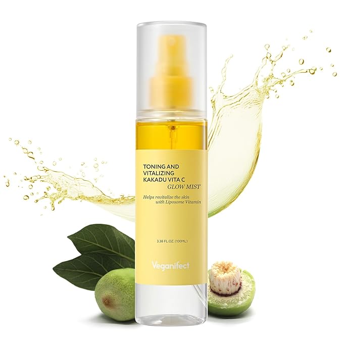 Vita C Mist, Glow Mist for Dewy Skin, Makeup Setting Spray for face, Korean Skin Care, Vegan, 3.38 Fl Oz