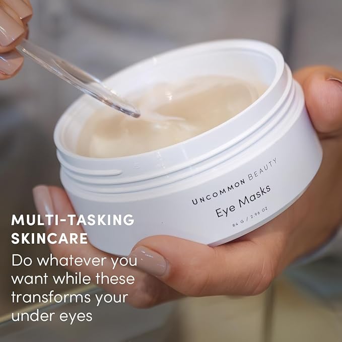 Eye Masks - Softening and Smoothing Under Eye Masks - All Skin Types, Vegan, Cruelty Free, Fragrance Free, 30 Count