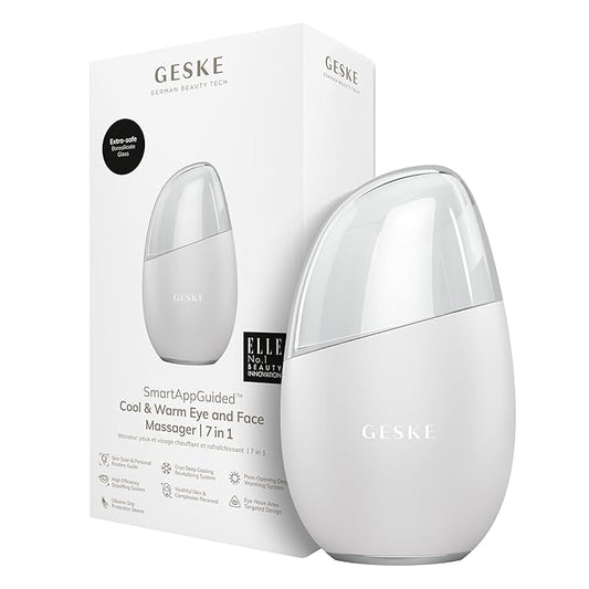 SmartAppGuided™ Cool & Warm Eye & Face Massager | 7 in 1 | Multi Massager | Face & Neck | Battery-free Cooling & Warming | Firms, Relaxes & De-Puffs Skin | Eye-Nose Area Targeted Design