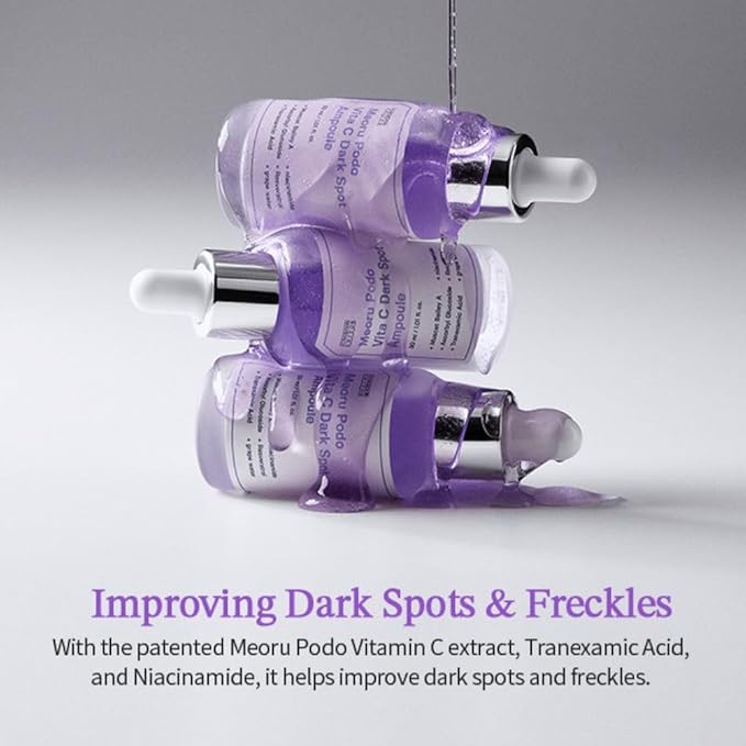 SUNGBOON EDITOR Meoru Podo Vita C Turn-over Ampoule | Niacinamide, Vitamin C | Korean Skincare | 1.01 fl.oz.