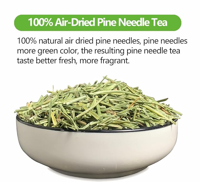 Premium 100 Pine Neddle Tea Bags,100% Picked from Natural Wild Pine Neddle, No Caffeine & No Additives.