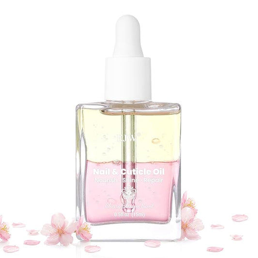 Cherry Blossom Nail & Cuticle Oil - Ultimate Hydration, Repair with Real Cherry Blossom Extract - Paraben-Free, Vegan & Cruelty-Free - 0.5 fl. oz
