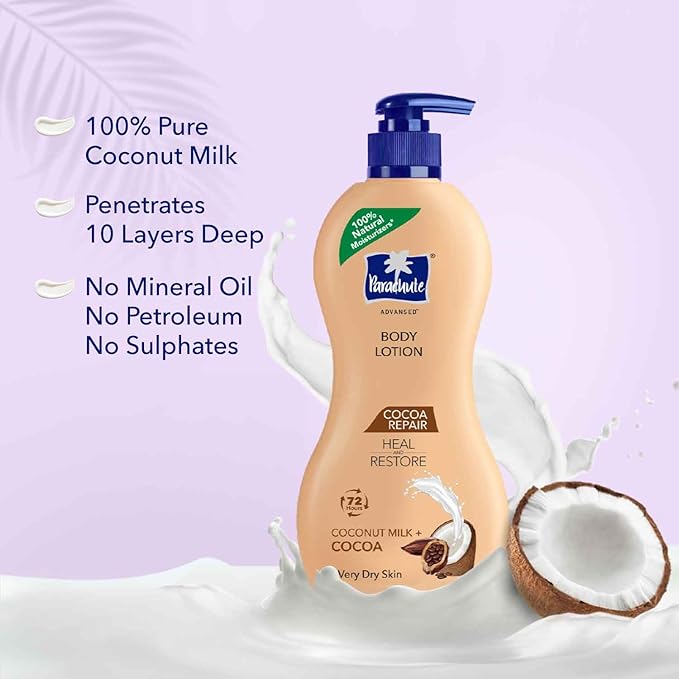 Parachute Advansed Cocoa Repair Body Lotion, Intense Moisture, 400ml