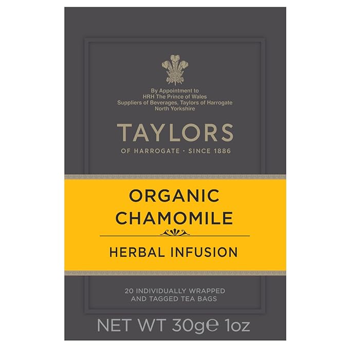 Taylors of Harrogate Organic Chamomile Herbal Tea, 20 Count (Pack of 6)