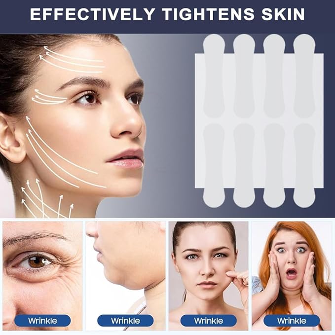 Face Lift Tape Invisible,200PCS,Facelift Tape for face,Double Chin, Saggy Skin,Wrinkles Lifting,live streaming,V-Shaped Face Lifter Tape Overnight,lift strips,lift stickers