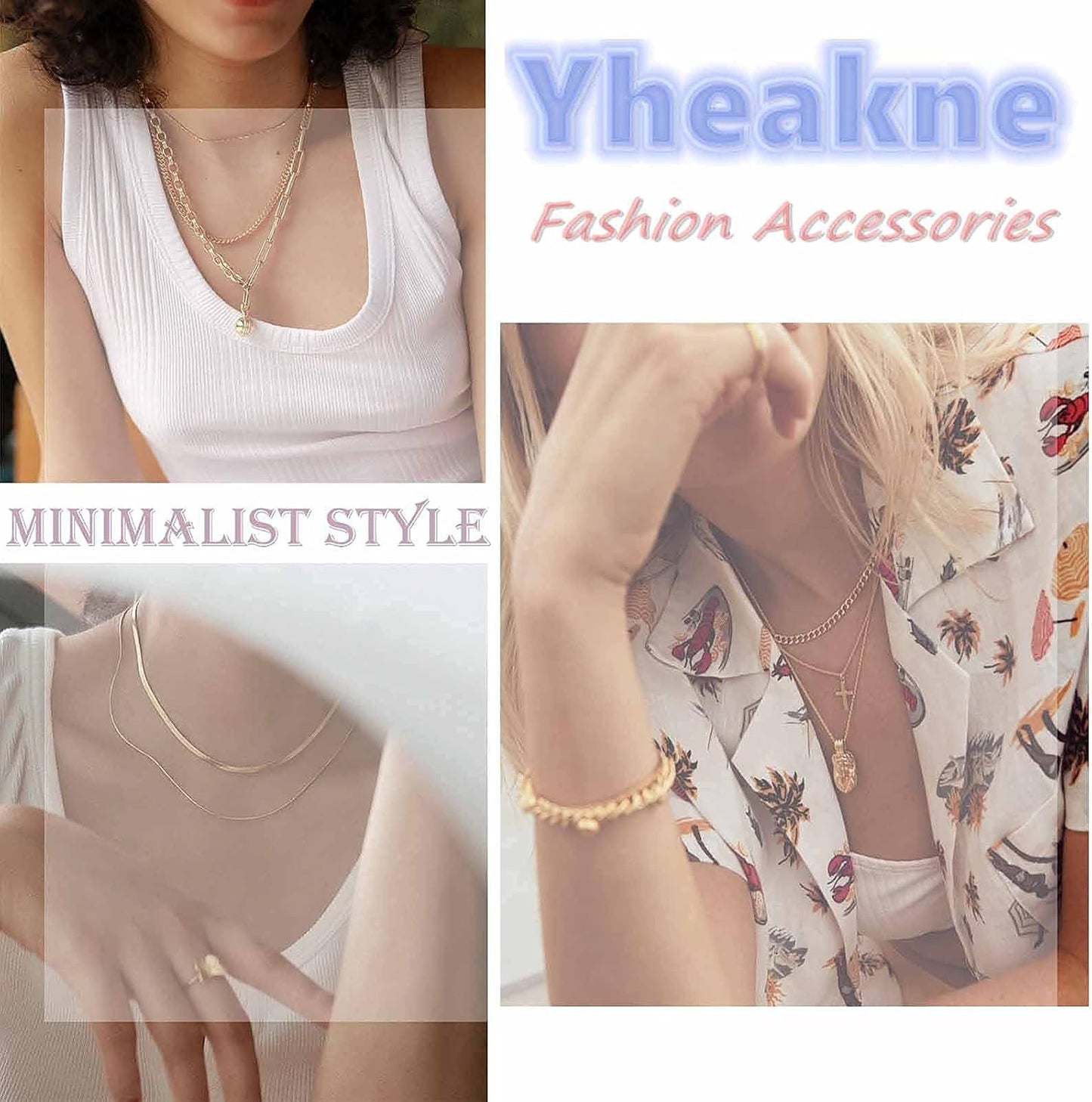 Boho Crystal Y Necklace Gold Moonstone Y Lariat Necklace Minimalist Pendant Chain Necklace Jewelry for Women