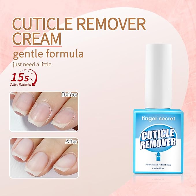 Cuticle Remover Liquid, Professional Nail Care Solution Cuticle Remover Cream Nail Care Cuticle Removing Fluids