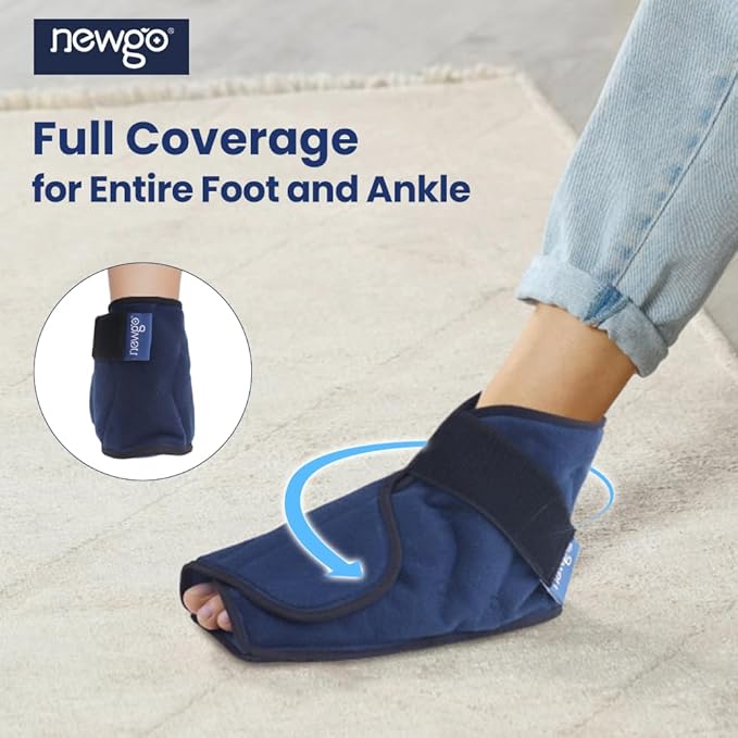 NEWGO Bundle of Cool Eye Mask and Foot Ice Pack