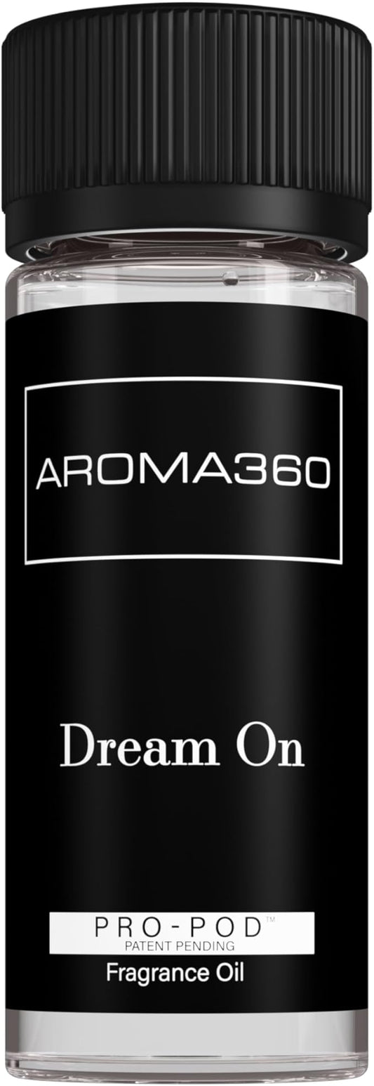 Aroma360 Dream On Pro Pod Fragrance Oil Blend | Hotel Inspired Luxury Essential Oil Diffuser | Aromatherapy Scent Diffuser Oil | White Tea, Aloe Vera, Ginger 1.7 fl oz, 50 mL