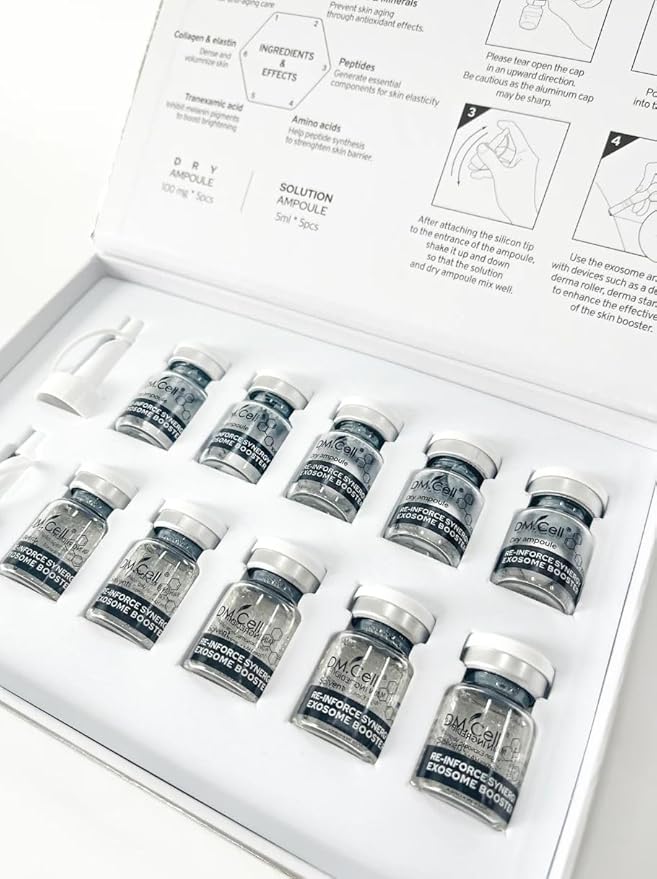 Exosome ampoule (Dry ampoule 100mg*5pcs, Liquid ampoule 5ml*5pcs) - Korean Skincare, Exosomes for skin