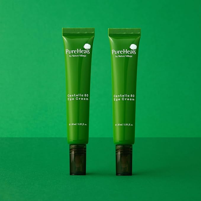 Pureheal's Centella 80 Eye Cream, Light Texture Eye Cream, Nourishing Eyezone, Centella Asiatica 80% Extract, 30ml (1.01 Fl Oz)