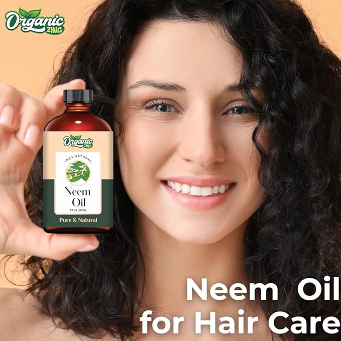 Neem (Azadirachta Indica) Oil | Pure & Natural Carrier Oil for Skin Care & Hair Care - 30ml/1.01fl oz