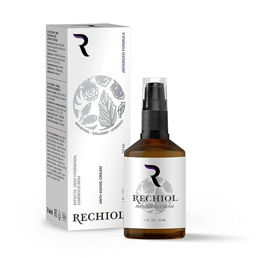 Hendel Garden Rechiol Bakuchiol Serum Retinol Alternative - Anti Aging Collagen Cream With Vitamin C, Almond Oil – Renewing Better Than Retinol Refining Facial Moisturizer