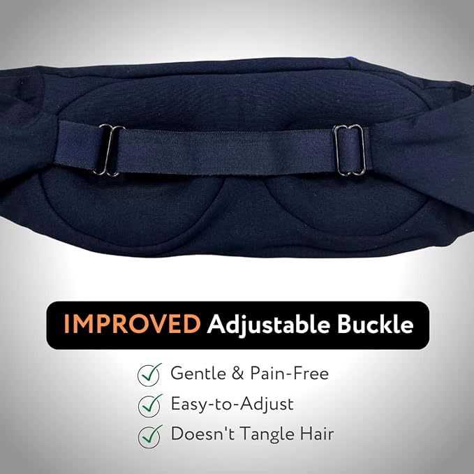 Sleep Mask - 3D Contour Sleep Mask with Earplug and Carrying Pouch