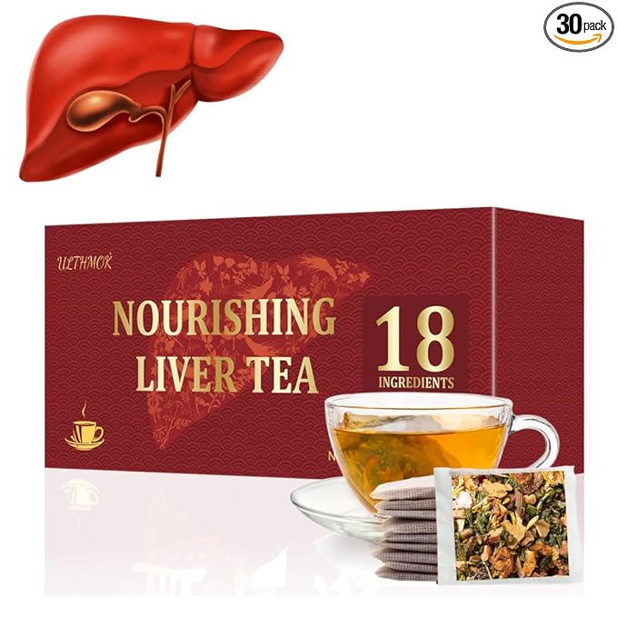 Premium Liver Detox Tea,30 Tea Bags /5.3 Oz, Nourishing Liver with 18 Natural Herb Ingredients, Traditional Chinese Liver Cleanse Tea, for Liver Detox & Liver Protection Hebal Chinese Tea 排毒茶.