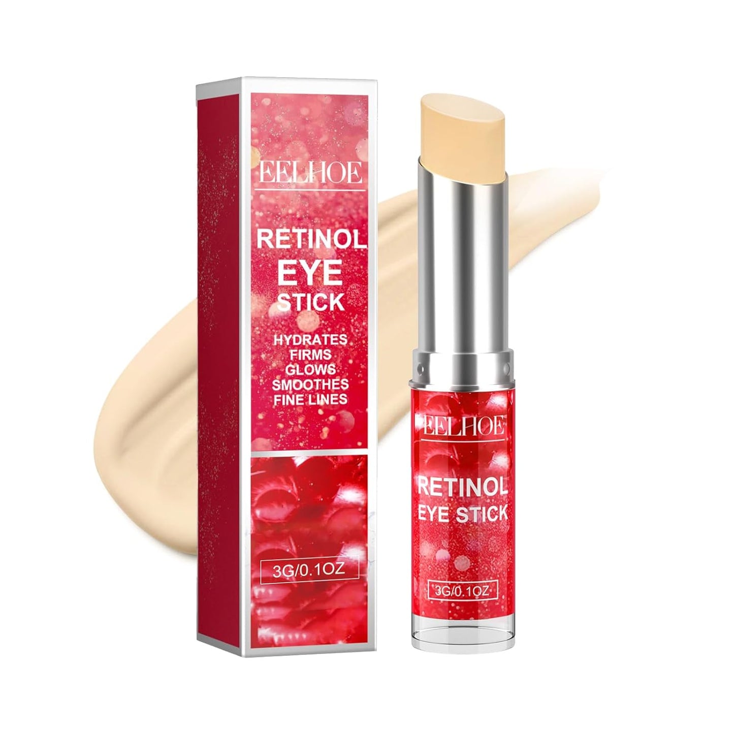 Retinol Eye Stick, Retinol Eye Cream for Dark Circles and Puffiness, Under Eye Cream Anti Aging, Retinol Eye Balm Moisturizes, Firms& Nourish Skin