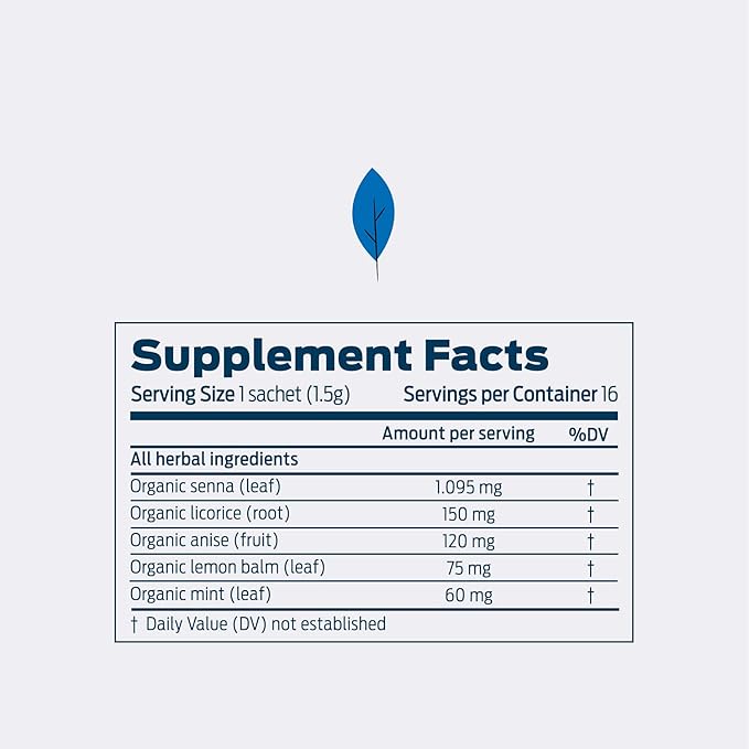 HELPS TEAS | Helps Stay Regular Tea | Organic blend of Senna, licorice, anise, lemon balm and mint that relieves occasional constipation | Laxative and Draining Effect | 16 Tea Bags |