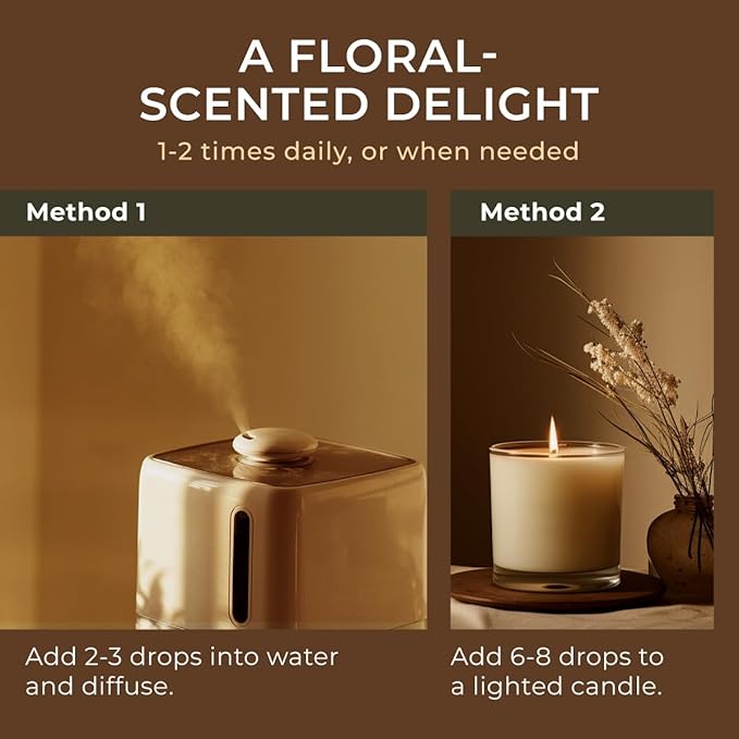 Gya Labs Jasmine Essential Oil for Diffuser - Huge 4 Fl Oz - 100% Pure Natural Jasmine Oil for Diffuser, Skin, Hair, Massages, Floral & Alluring Scent for Aromatherapy & Candle Making