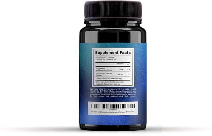 Prime Balance Hydrolyzed Multi-Collagen Night Complex – 2-Month Supply – Peptide-Enhanced for Sleep, Skin & Joint Support – All-Natural Formula