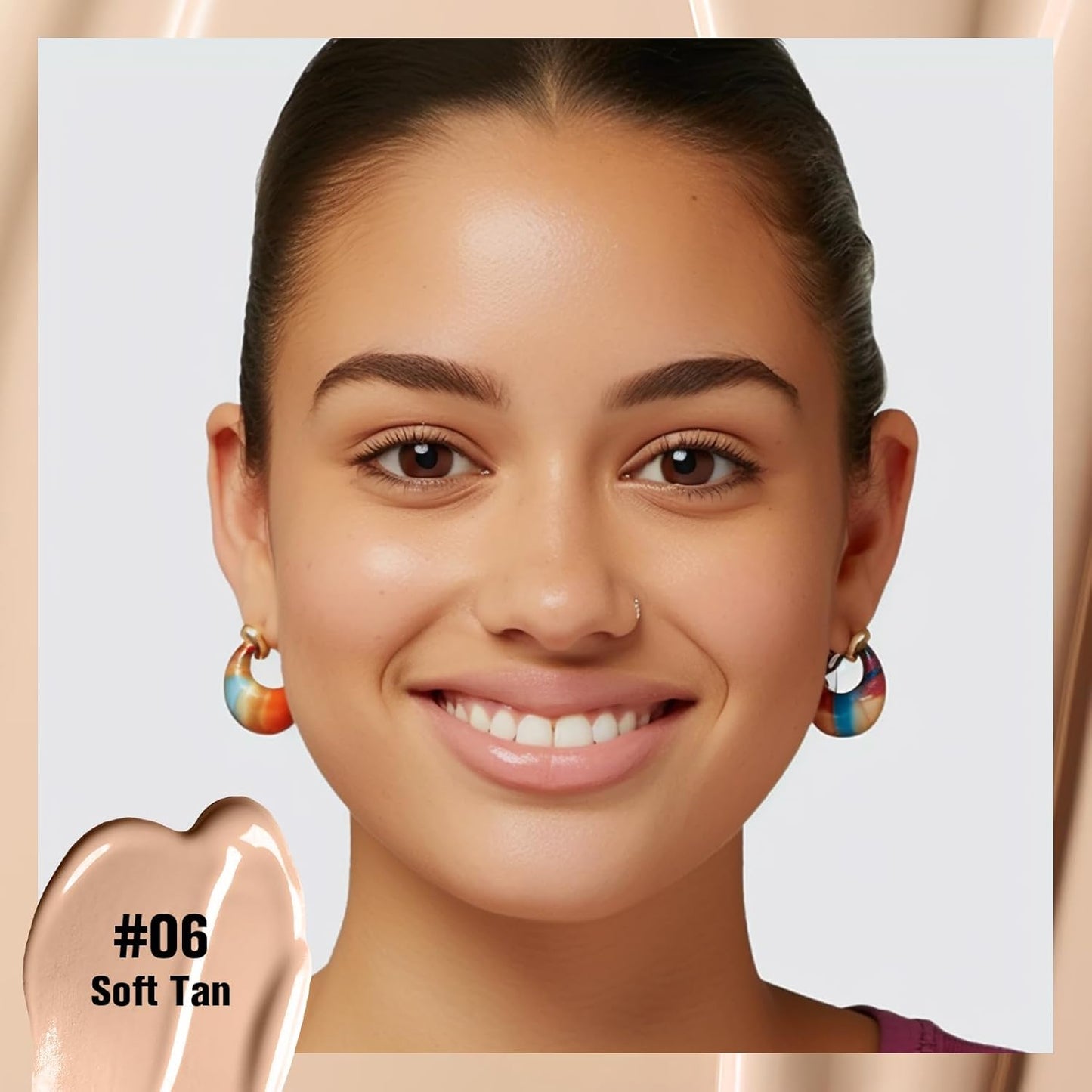 UCANBE Matte Liquid Foundation Makeup, Medium to Full Coverage Waterproof Longwear Serum Cream Foundation for Combination & Oily Mature Skin, Lightweight Hydrating & Nourishing, Soft Tan, 1 fl. oz.