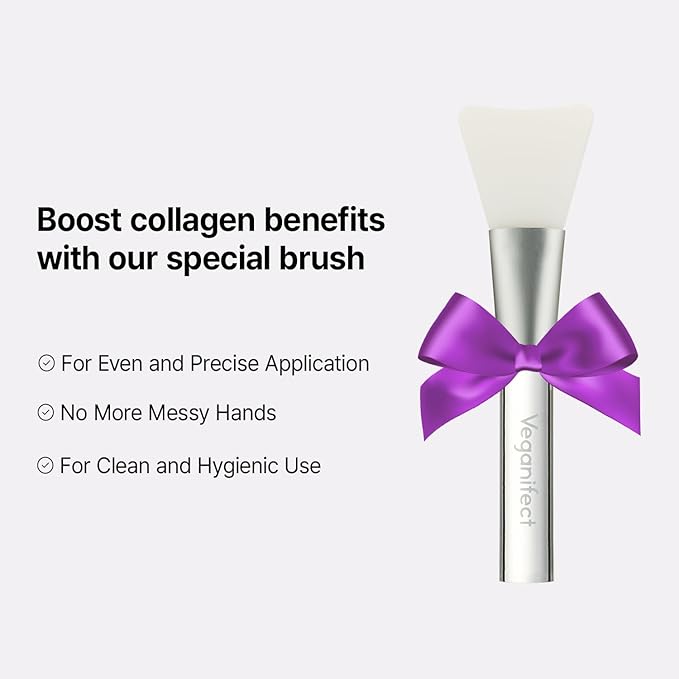 Collagen Overnight Wrapping Facial Mask with Jelly Brush, For Elasticity Improving, Hydrating, Firming, Collagen & Peptide, Glass Skin, Korean Skin Care (2.70 Fl Oz)