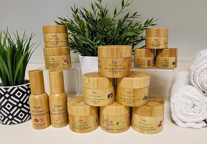 Shir-Organic Pure Cherry Clay Face Mask(50ml) Rich In Vitamin C Helps Clarify Heal and Prevent Blemishes Oil Control & Large Pore