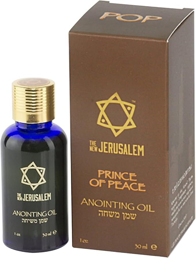 Prince of Peace Anointing Oil from Israel, Holy Spiritual Oils Bottles from Jerusalem Blessed, Handmade with Natural Ingredients and Blessed for Wedding Ceremony, Religious Use, 1.01 Fl Oz