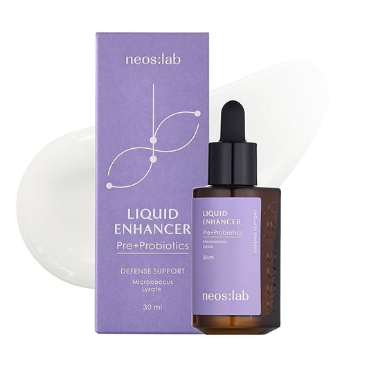 Liquid Enhancer Pre+Probiotics 1.01 fl.oz. (30ml) - Prebiotics, Probiotics, Ceramide, Facial Serum for Dewy, Moisturizing Skin, Skin Balancing, Skin Defense Support for Sensitive Skin