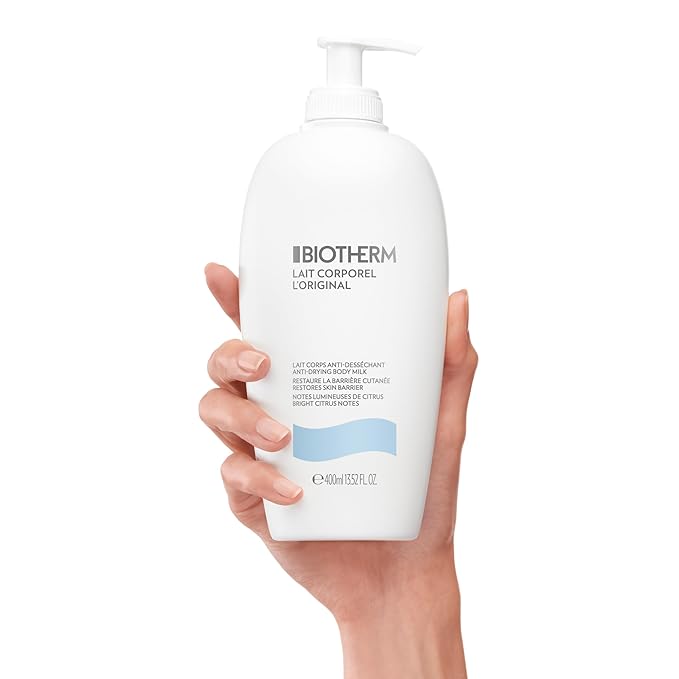 Biotherm Lait Corporel Anti-drying & Repairing Body Milk, For All Skin Types Contains A Blend Of Regenerating Biotech Plankton, Vitamin E, And Nourishing Lipids That Strengthen The Skin Barrier, 13.5