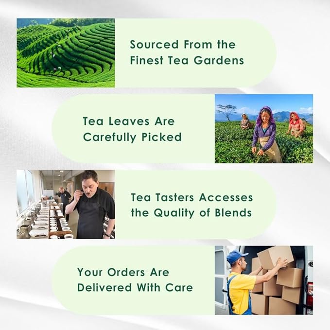 Tulsi Ashwagandha Green Tea Bags (50 Count), Green Tea with Tulsi, Ashwagandha, Lemongrass and Black Pepper, Caffeinated, Real and Natural Green Tea, Blended with Fresh Herbs and Spices, Gluten Free