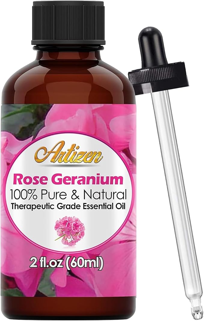 Artizen 2oz Oils - Rose Geranium Essential Oil - 2 Fluid Ounces