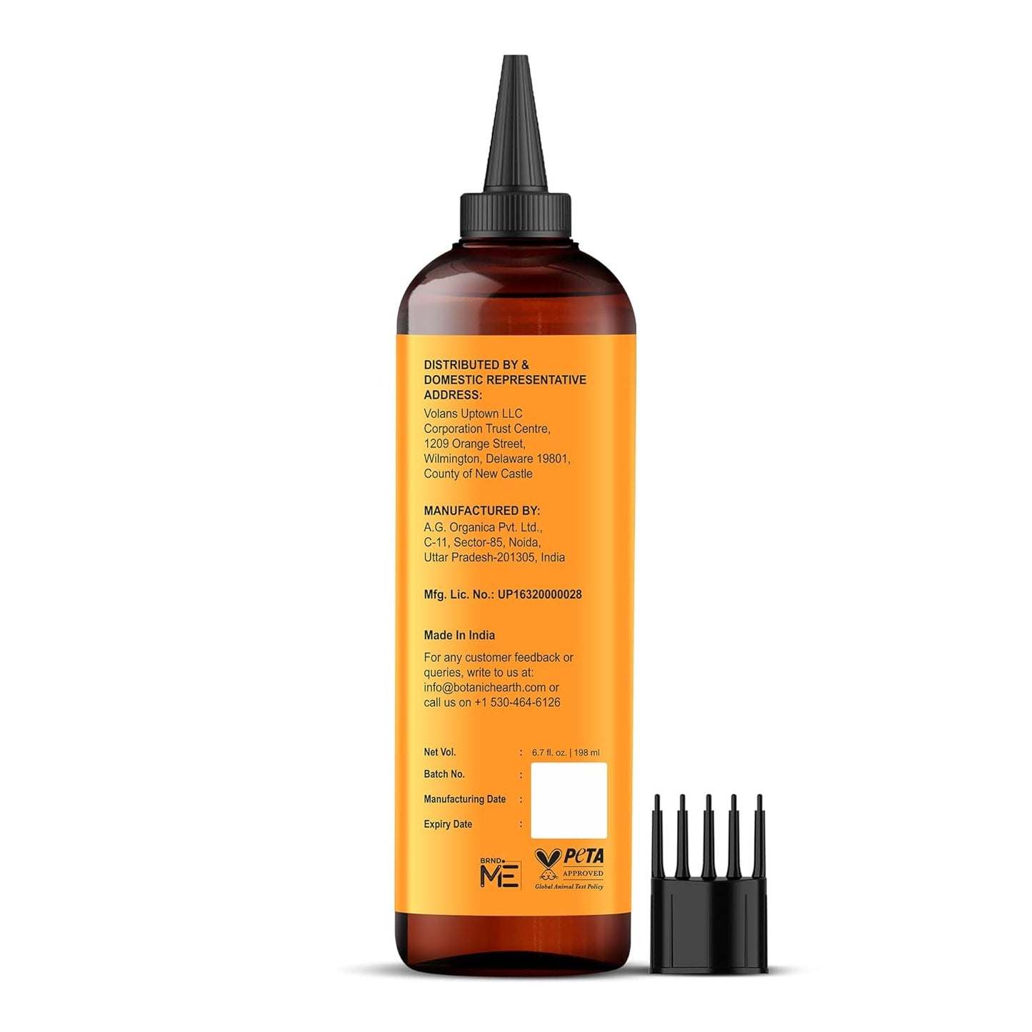 Botanic Hearth 100% Pure Pumpkin Seed Castor Oil For Hair Growth (6.7 fl oz)| Infused with Pumpkin, Castor, Biotin | Hair Oil Repairs Dry Damaged Hair, Strengthening, Healthier Hair- Hair Tonic