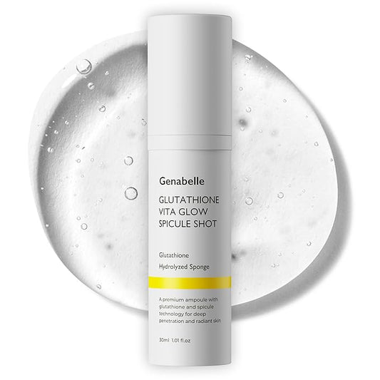 Glutathione Vita Glow Spicule Shot – 2,000 ppm Glutathione, Microneedling Effect with Spicules, Boosted Vitamin C, Clinically Proven Brightening & Skin Tone Enhancer