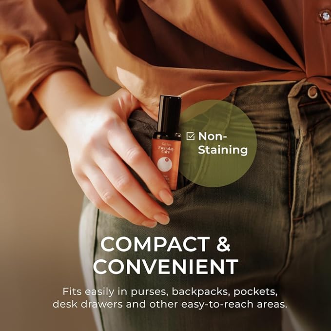 Gya Labs Focus Booster Essential Oil Roll on - Supports Sustained Sense of Focus for Studies & Tasks - 100% Pure Natural Aromatherapy Oil Roller, Geranium & Eucalyptus Blend, Travel Size (0.34 Fl Oz)