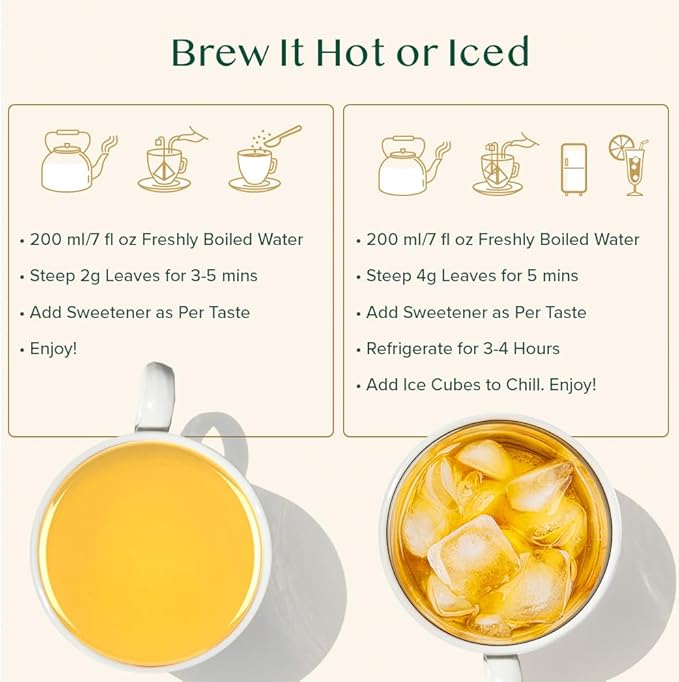 VAHDAM, Turmeric Moringa Tea Bags (100 Herbal Tea Bags) Caffeine Free, Non GMO, Gluten Free | 100% Pure Herbal Blend - Sweet & Earthy | Resealable Ziplock Pouch