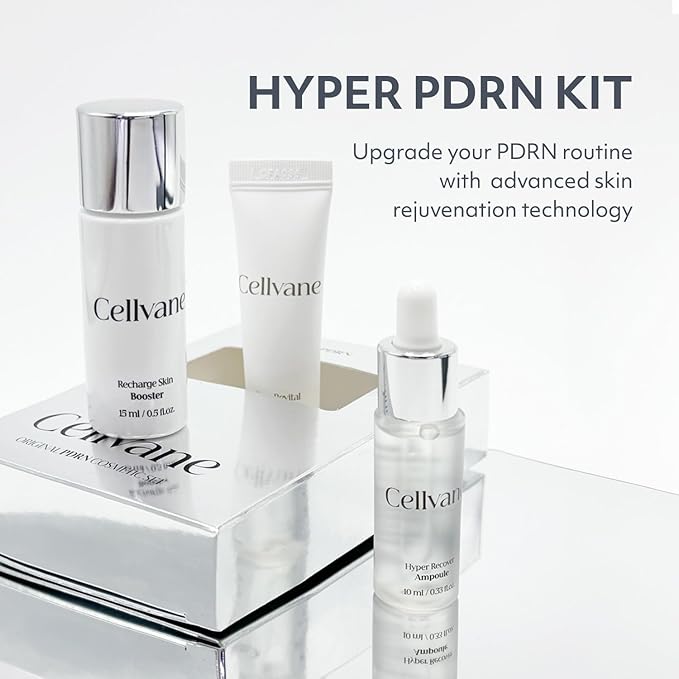 Cellvane Facial skincare kit anti aging set PDRN skincare set, Salmon DNA Korean Moisturizer for Rejuvenation, High Purity PDRN for Dry & Sensitive Skin, Hyaluronic Acid & Anti-Aging